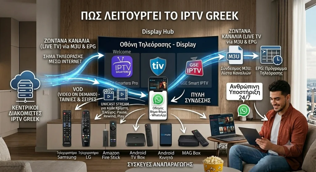 Πώς Λειτουργεί η Τεχνολογία Πίσω από το IPTV Greek;